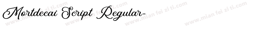 Mortdecai Script Regular字体转换